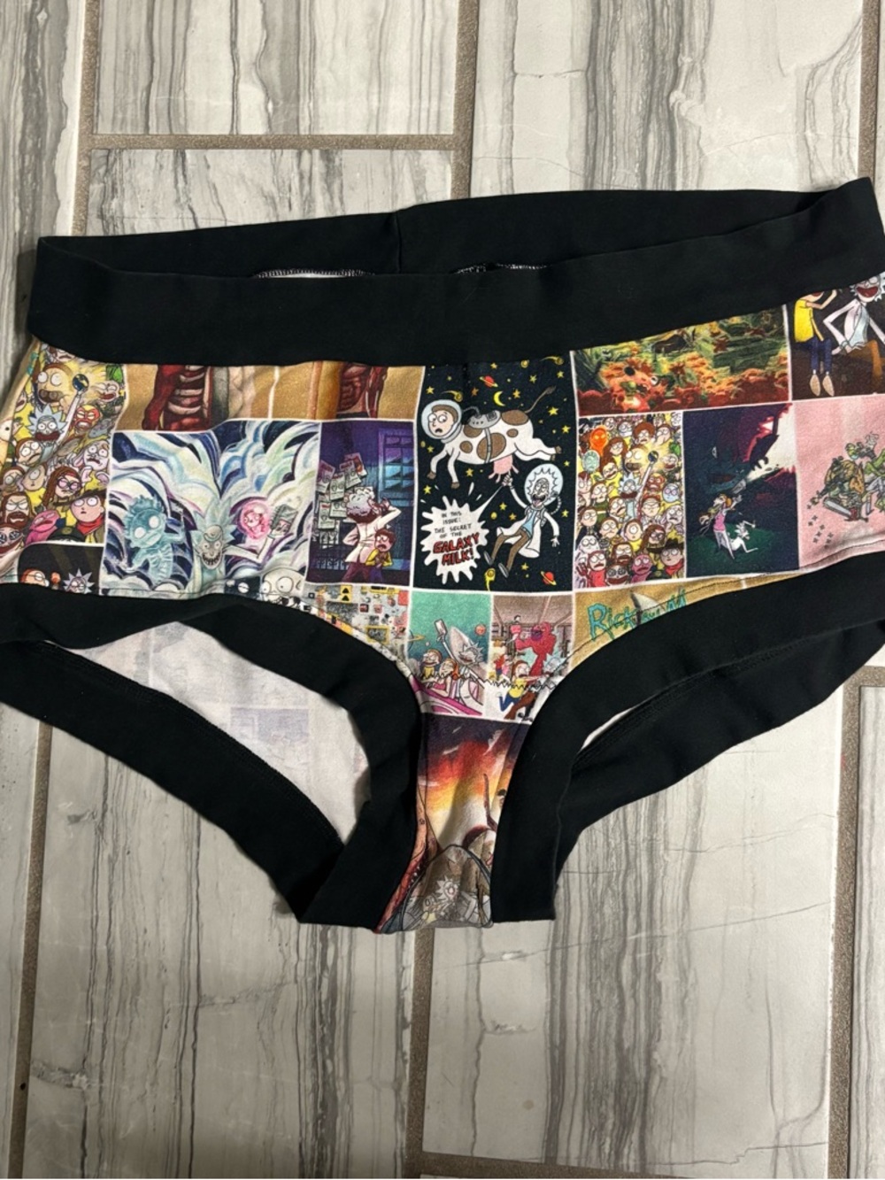 Rick & Morty Hipster Briefs with Black Trim